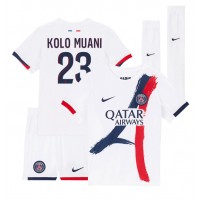 Camisa de time de futebol Paris Saint-Germain Randal Kolo Muani #23 Replicas 2º Equipamento Infantil 2024-25 Manga Curta (+ Calças curtas)